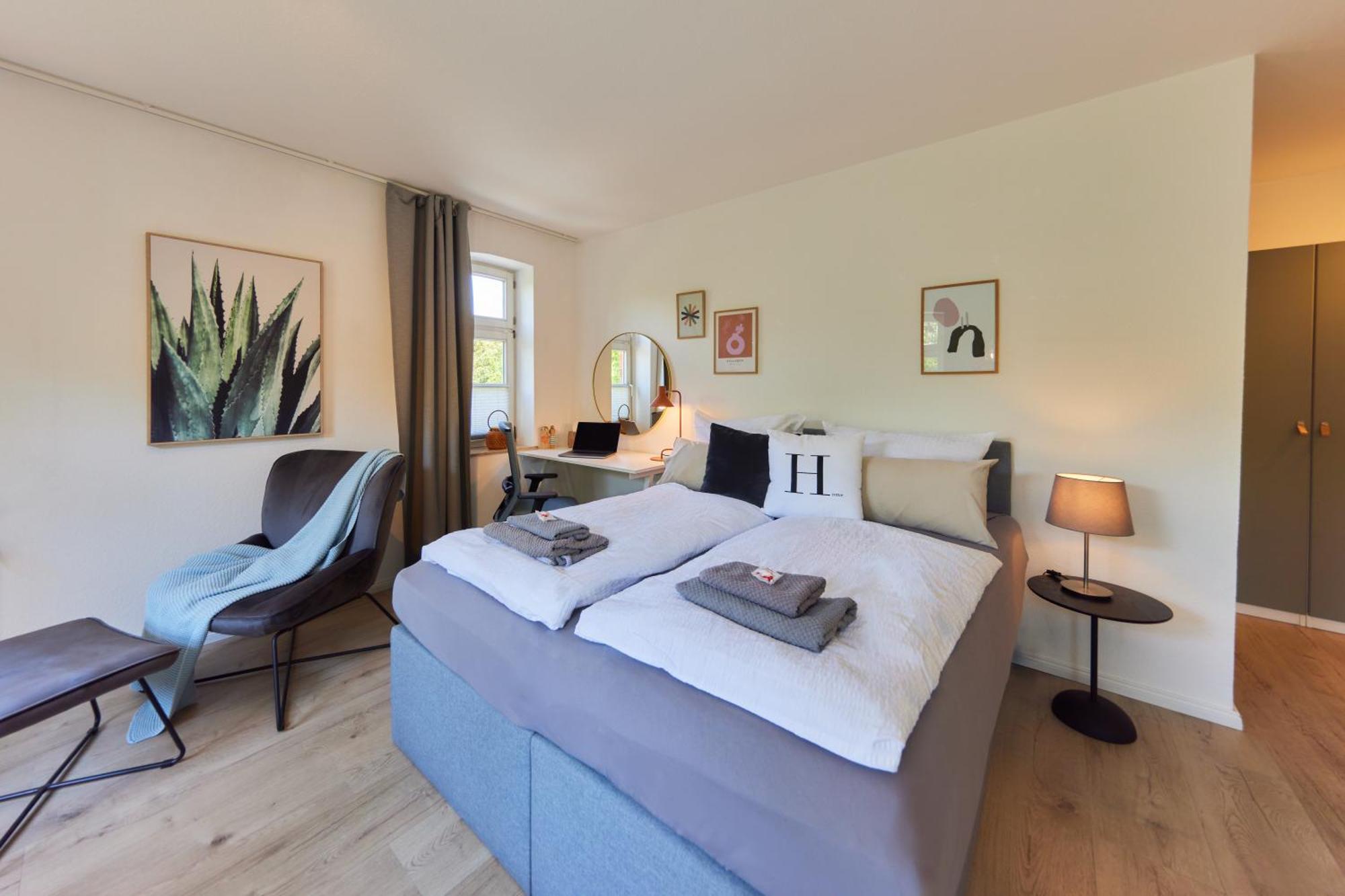 Kvartier2 In Top-Lage, 5 Min Zur Bali-Therme Und Gop, Hdz, Arbeitsplatz, Boxspringbett Bad Oeynhausen Exteriér fotografie